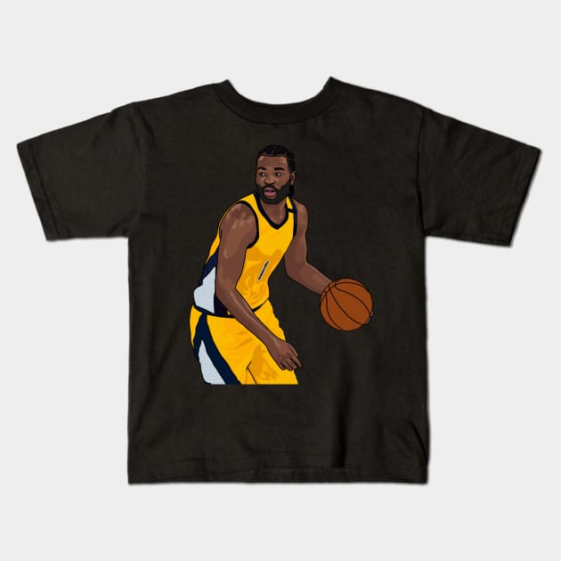 TJ Warren | Indiana Pacers Kids T-Shirt by ActualFactual